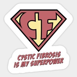 Cystic Fibrosis superhero Sticker